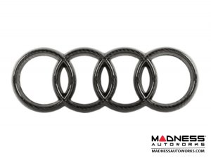Audi Grille Emblem - Carbon Fiber - 10.75" (274mm) Audi Grille Emblem - Carbon Fiber - 10.75" (274mm)